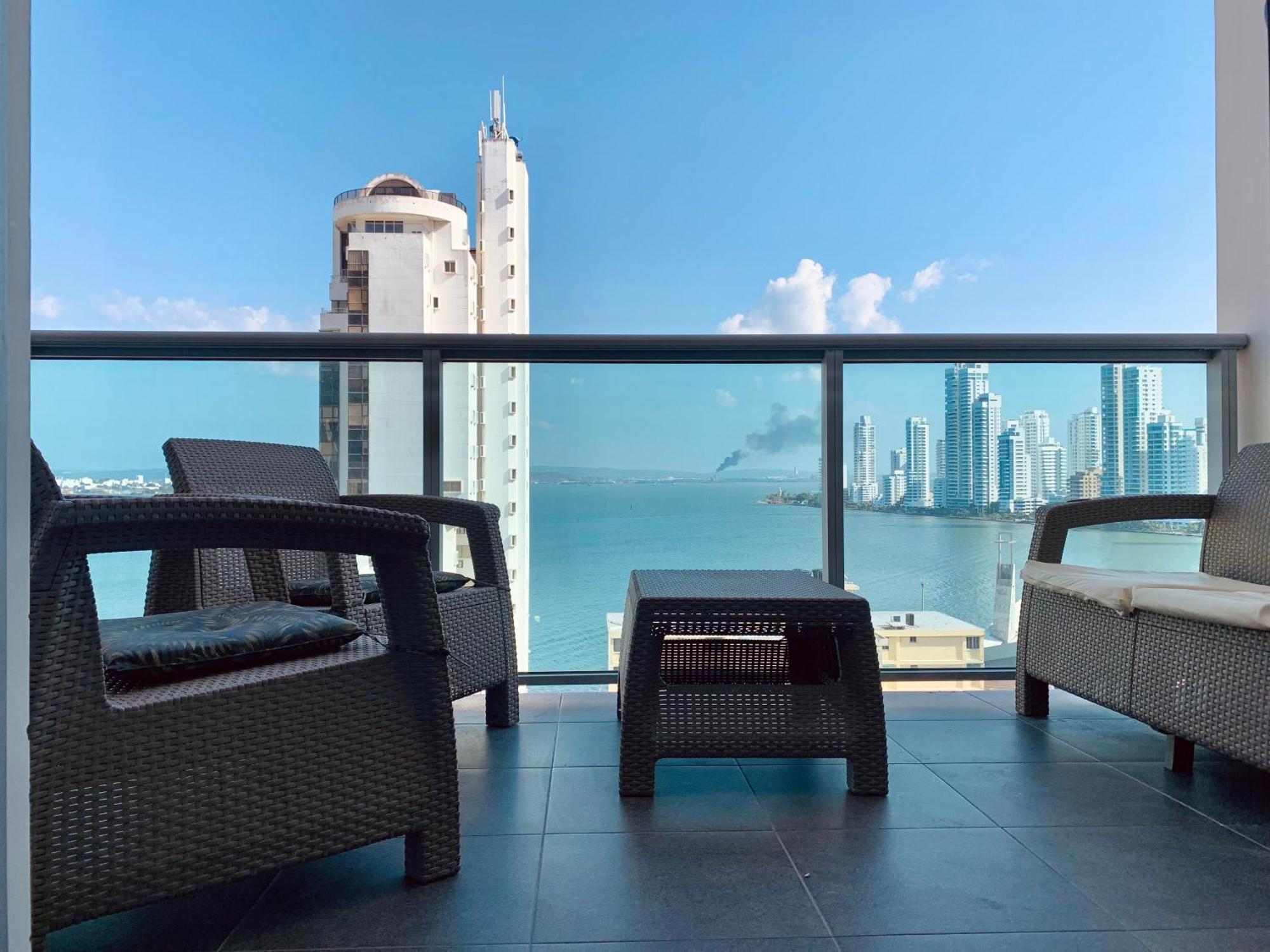 Oceanview Escape Pool, Jacuzzi & Gym In Bocagrande Apartment Cartagena ภายนอก รูปภาพ