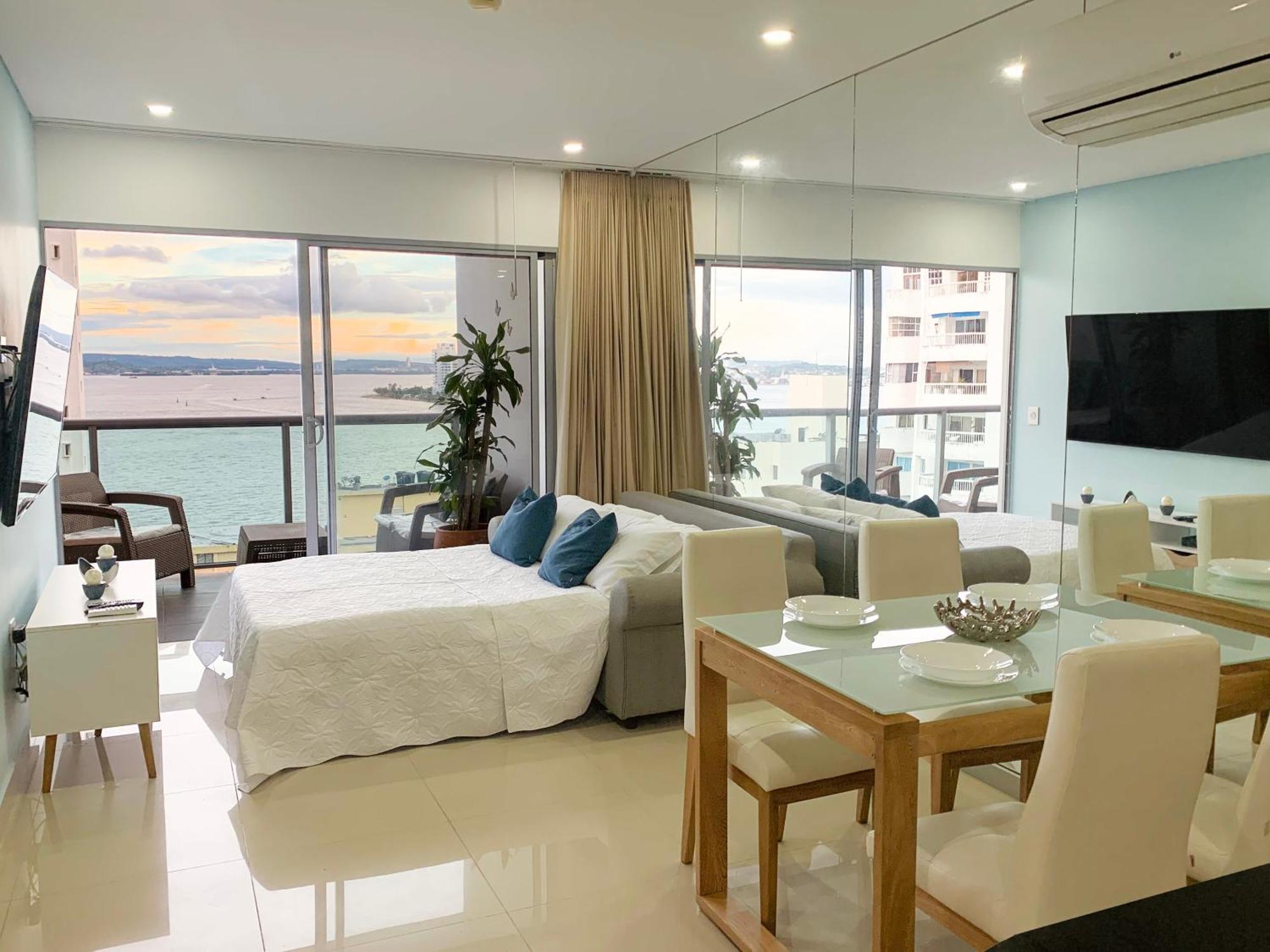 Oceanview Escape Pool, Jacuzzi & Gym In Bocagrande Apartment Cartagena ภายนอก รูปภาพ